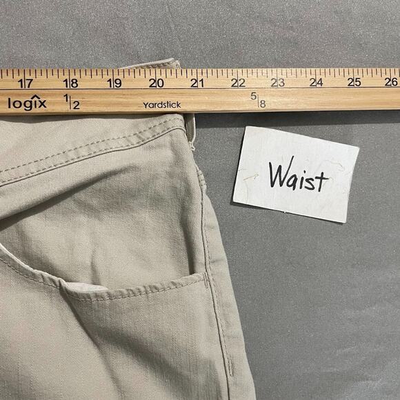 Riders by Lee Plus Size 22WM Tan Jeans Denim Capris Pants Cottage Grandma Summer - Picture 8 of 12